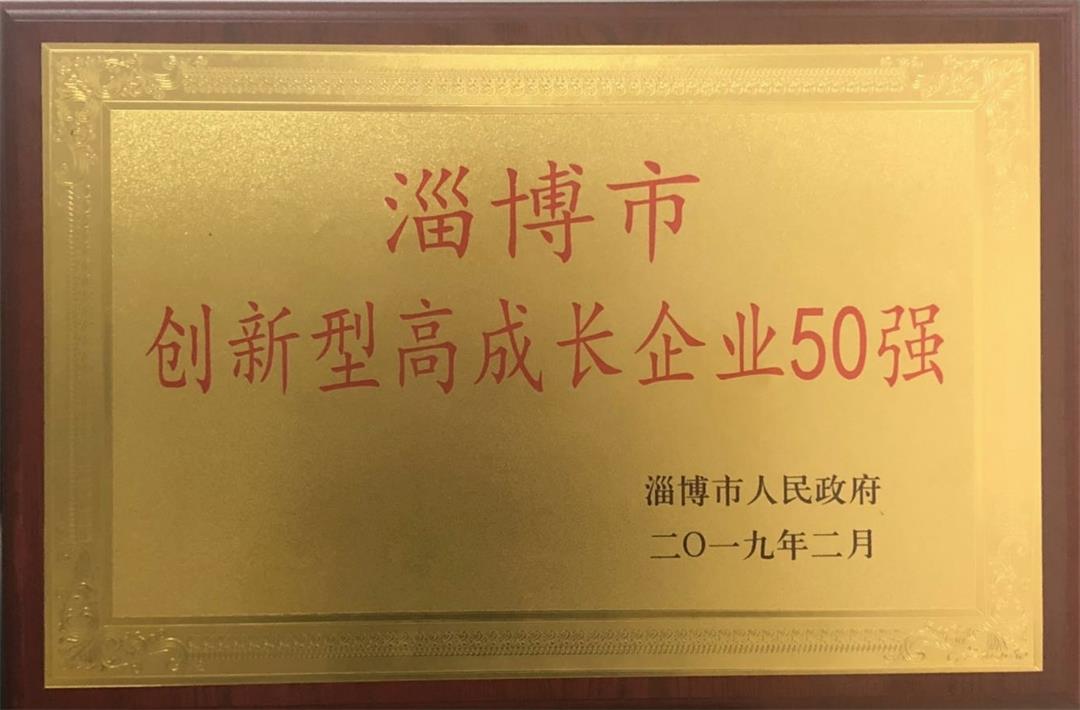 淄博市創新型高成長企業50強